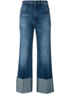 J Brand High Rise Flared Jeans In Blue