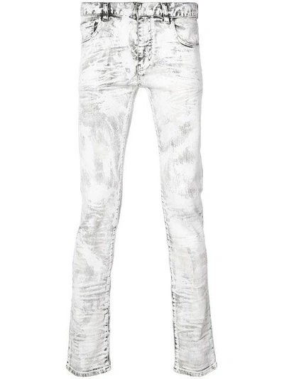 Faith Connexion Slim Bleached Jeans In White