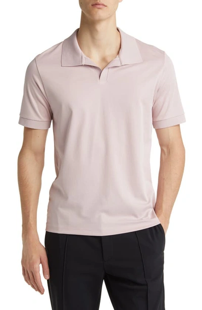 Theory Malden Knit Polo In Viola