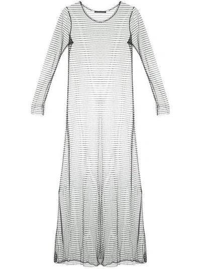 Yohji Yamamoto Vintage Sheer Striped Dress