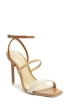 Schutz Nylla Ankle Strap Sandal In Wood/light