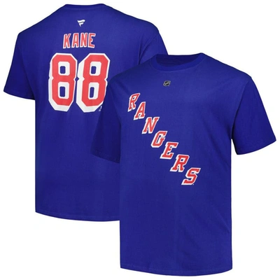 Fanatics Men's  Patrick Kane Blue New York Rangers Big And Tall Name And Number T-shirt