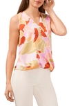 Halogen Surplice Sleeveless Top In Canyon Sunset Pattern