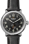 Shinola Men's 45mm Runwell Automatic Subsecond Stainless Steel Watch In Black