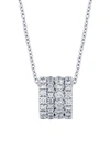 Birks Women's Splash 18k White Gold & Diamond Ring Pendant Necklace