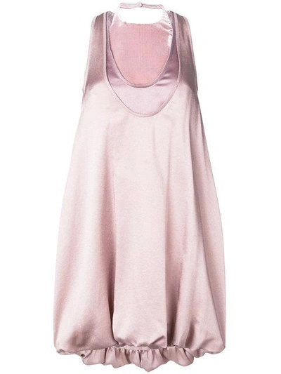 Valentino Puffball Silk Dress - Pink