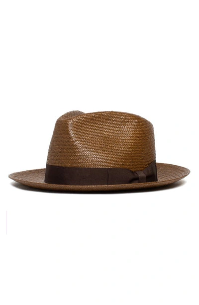 Goorin Bros First & Foremost Woven Straw Hat In Brown