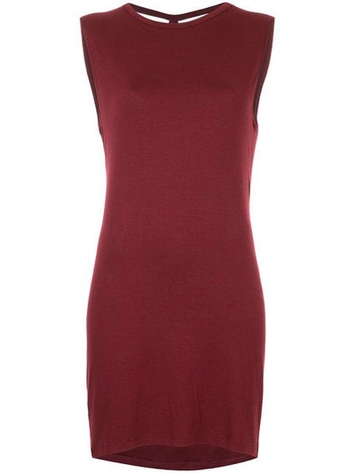 Kacey Devlin Back Cut-out Dress - Red