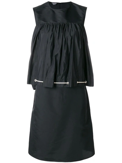 Calvin Klein 205w39nyc Drawstring Smock Dress In Black