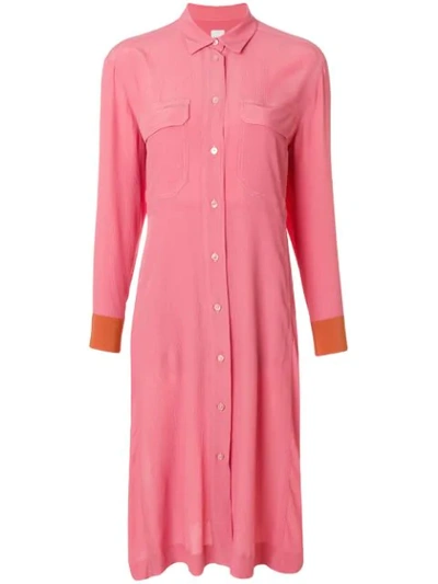 Paul Smith Mid-length Shirt Dress In Pink
