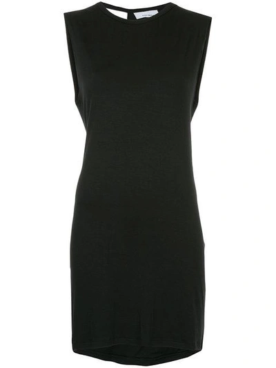 Kacey Devlin Collapse Back Mini Dress - Black