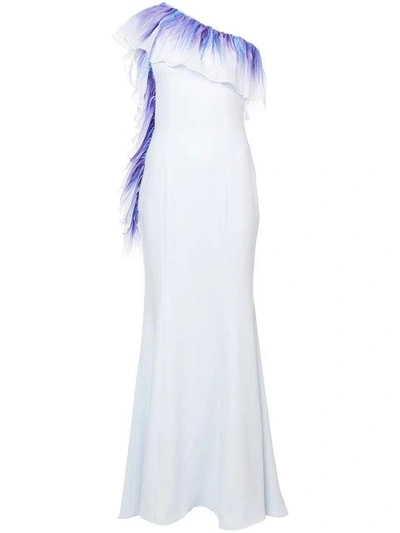 Nha Khanh Long One-shoulder Dress - Blue