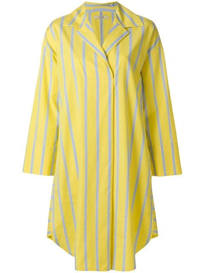 Odeeh Striped Poplin Dress - Yellow