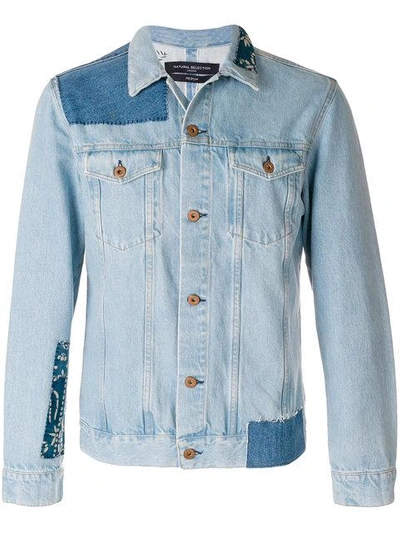 Natural Selection Reworked Livingstone Denim Jacket In Blue