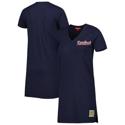 Mitchell & Ness Navy St. Louis Cardinals Cooperstown Collection V-neck Dress