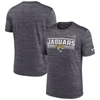 Nike Anthracite Jacksonville Jaguars Yardline Velocity Performance T-shirt In Black