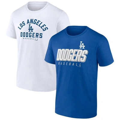Fanatics Branded Royal/white Los Angeles Dodgers Player Pack T-shirt Combo Set In Royal,white