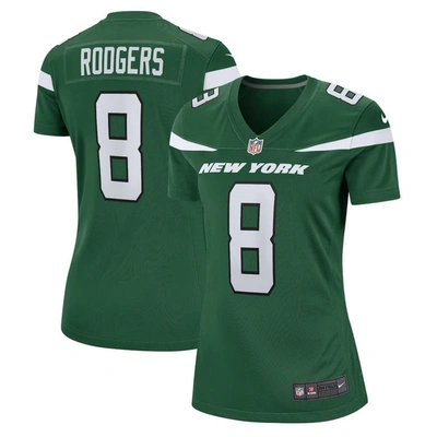 Nike Aaron Rodgers Gotham Green New York Jets Game Jersey