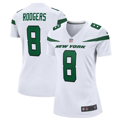 Nike Aaron Rodgers White New York Jets Game Jersey