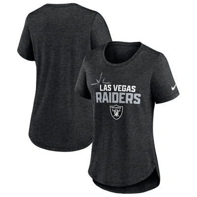 Nike Heather Black Las Vegas Raiders Local Fashion Tri-blend T-shirt