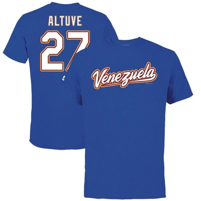 Legends Jose Altuve Royal Venezuela Baseball 2023 World Baseball Classic Name & Number T-shirt