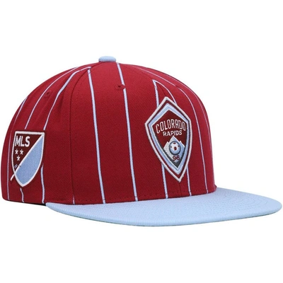 Mitchell & Ness Men's  Red Colorado Rapids Team Pin Snapback Hat