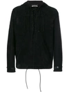 Saint Laurent Pull-over Hooded Jacket In Black