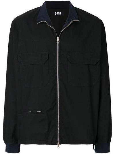 Labo Art Front Zip Jacket In Black