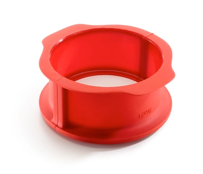 Lekue Duo 6 Inch Silicone & Ceramic Springform Pan Set In Red