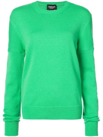 Calvin Klein 205w39nyc Printed Text Sweatshirt - Green