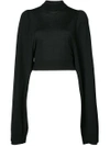Vera Wang Classic Long-sleeve Sweater In Black