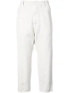 Nili Lotan Slim Cropped Trousers In White