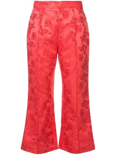 C/meo Collective C/meo Floral Cropped Trousers - Red