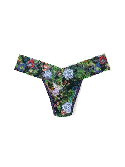 Hanky Panky Printed Signature Lace Low Rise Voices On The Veranda In Multicolor