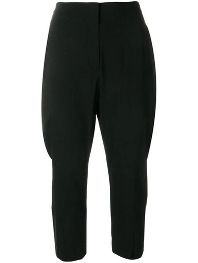 Isabel Benenato Cropped Trousers In Black