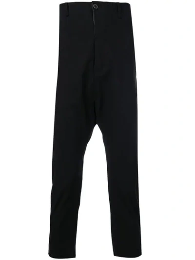 A Diciannoveventitre Cropped Trousers In Black