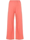 Aspesi Elasticated Waist Trousers In Pink