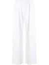 Aspesi Elasticated Waist Trousers In White