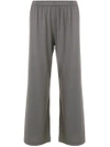 Aspesi Elasticated Waist Trousers In Grey
