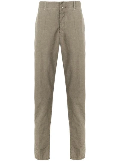 Incotex Straight Trousers In Neutrals