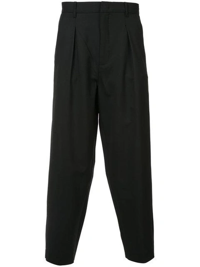Second / Layer Second/layer Pleated Billowed Trousers - Black