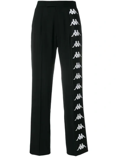 Faith Connexion Black Kappa Edition Logo Trousers 