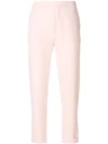 P.a.r.o.s.h Turn Up Hem Trousers In Pink