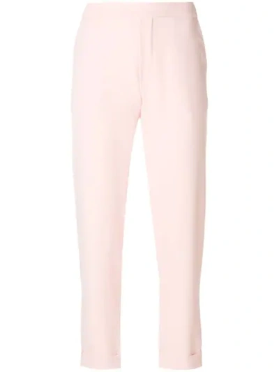 P.a.r.o.s.h Turn Up Hem Trousers In Pink