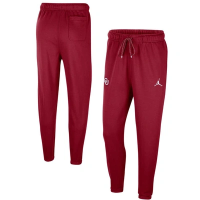 Jordan Brand Crimson Oklahoma Sooners Logo Travel Fleece Pants