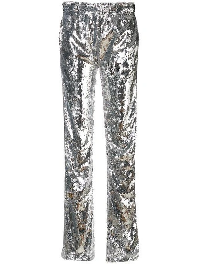 Faith Connexion Kappa Sequin Trousers In Metallic