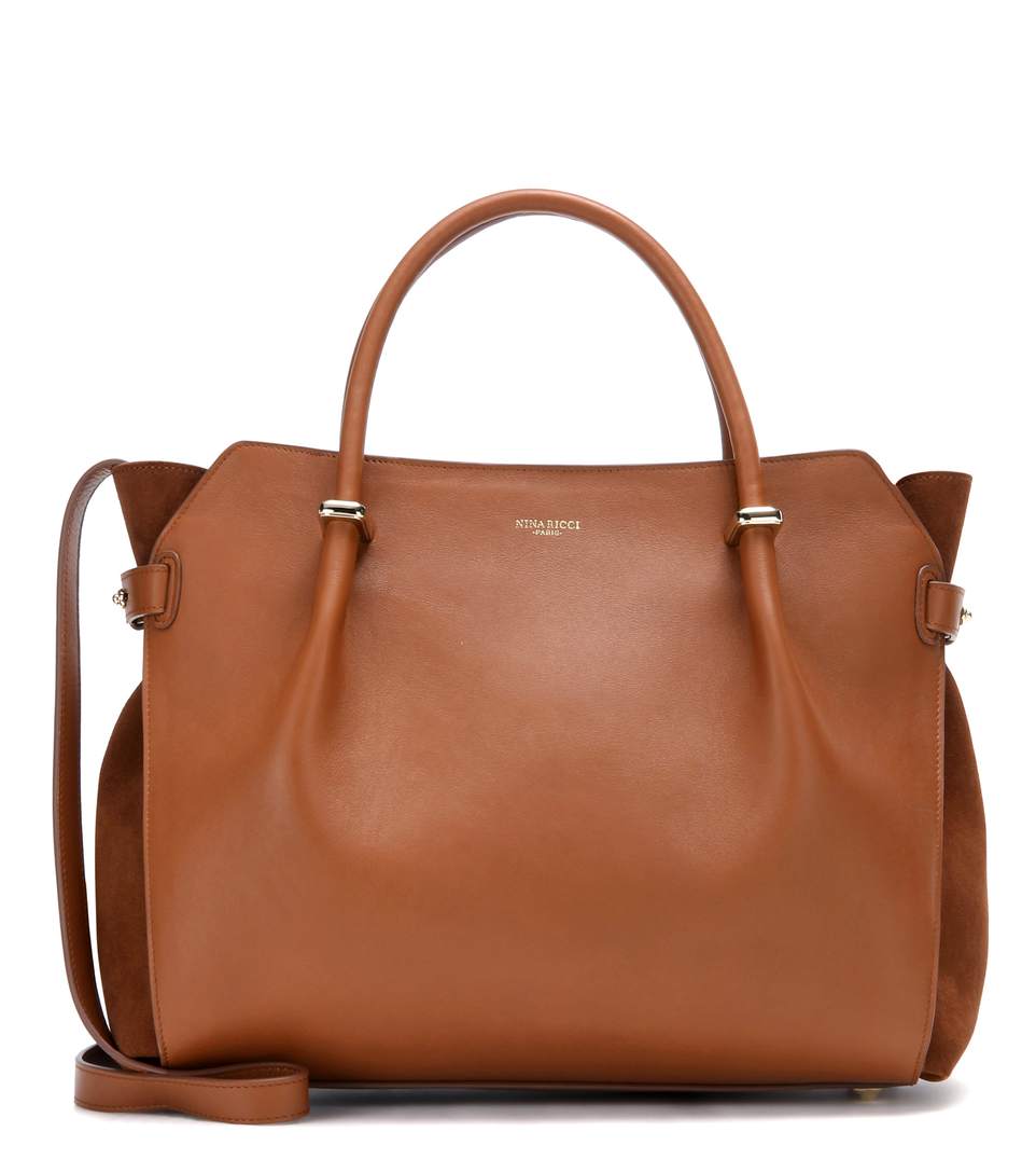 Nina Ricci MarchÉ Leather Shoulder Bag In Caeeelle | ModeSens