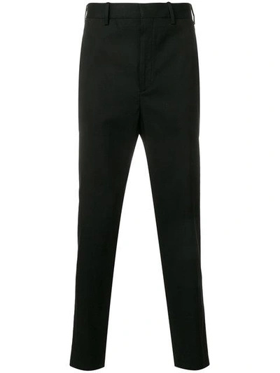 Neil Barrett Straight Leg Tailored Trousers - Black