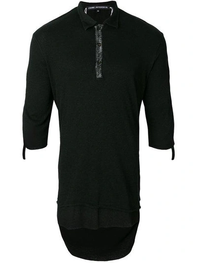 Cedric Jacquemyn Layered Polo Shirt In Black