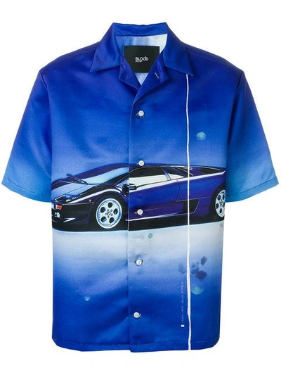 Blood Brother Superfast Printed Shirt In Blue